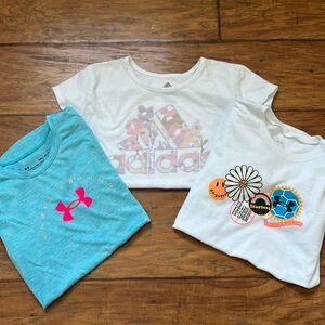 Adidas & UA Girls Tees- YM